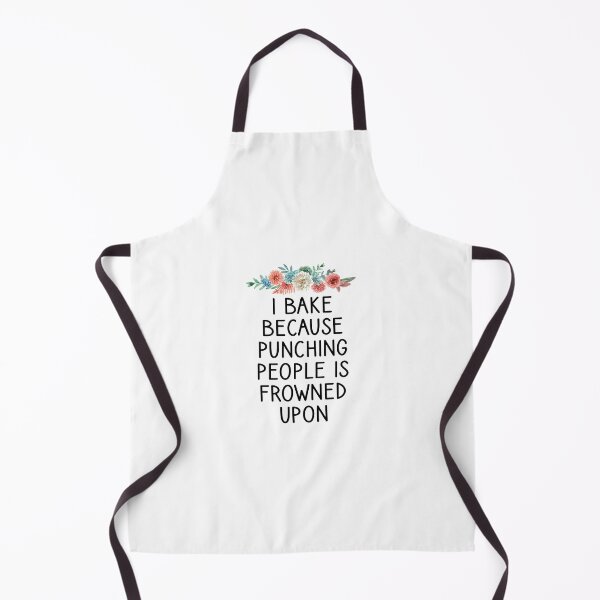 Item preview, i bake because punching people is frowned upon Funny Baker Gift designed and sold by Chamssou.