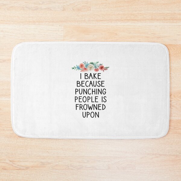 Item preview, i bake because punching people is frowned upon Funny Baker Gift designed and sold by Chamssou.