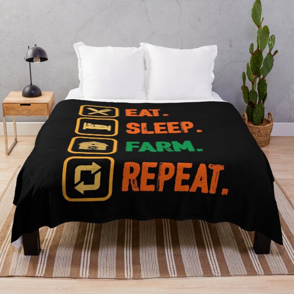 Item preview, Eat sleep farm repeat designed and sold by mteehut.