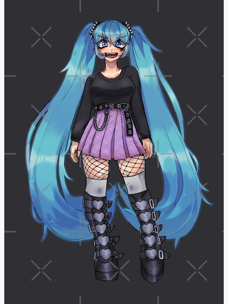 ─ 🈖 · Miku  Anime character design, Gothic anime girl, Vibes art