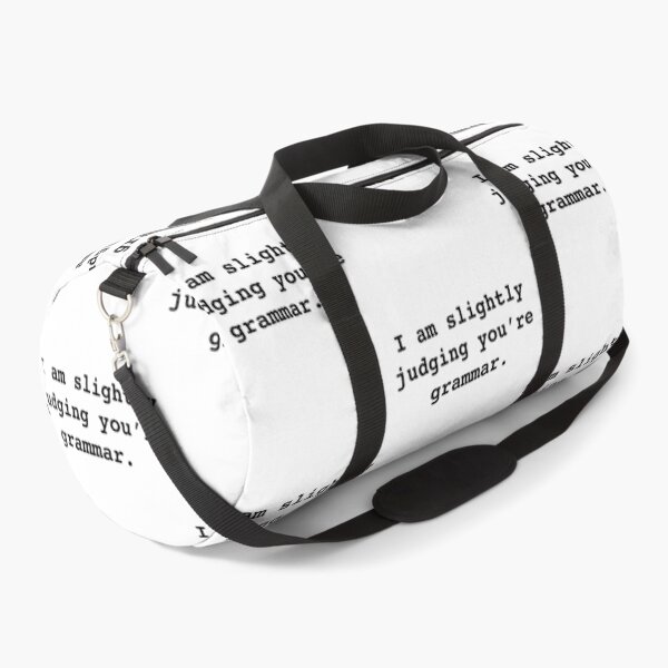 Item preview, I am slightly judging you’re (your) grammar. Ironic Funny Sarcastic - Black over White designed and sold by johnta17.