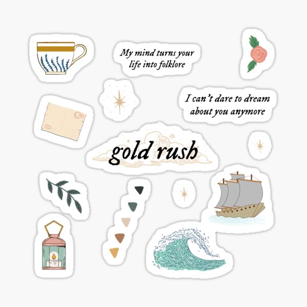 Taylor Swift Tracks 8 Inspired Sticker Pack Beautiful And Refined Glossy  Evermore Stickers Taylor Swift