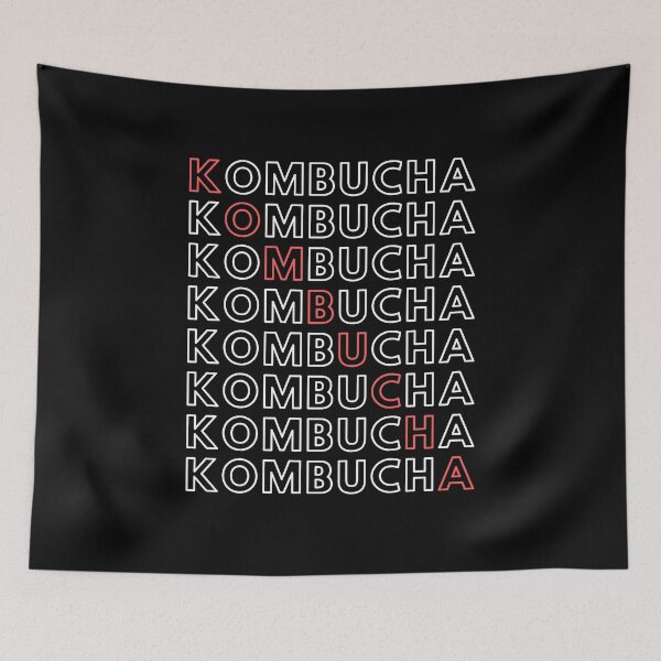 Item preview, KOMBUCHA Booch Retro Text Vegan Vegetarian designed and sold by a-little-ink.