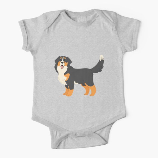 Bernese Mountain Dog Short Sleeve Baby One-Piece