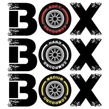 Box Box Box F1 Tyre Compound Design Sticker for Sale by David