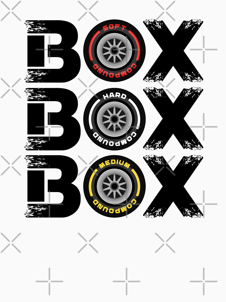 Box Box Box F1 Tyre Compound V2 Design by davidspeed
