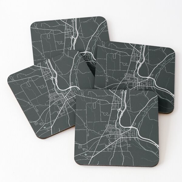 Item preview, Cortland New York Map Line Art - Dark Green designed and sold by Rachel McNeil.