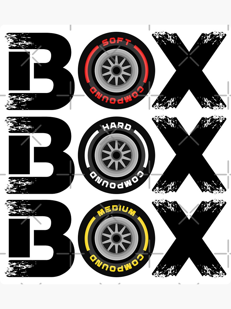 Box Box Box F1 Tyre Compound Design Long Sleeve T-Shirt