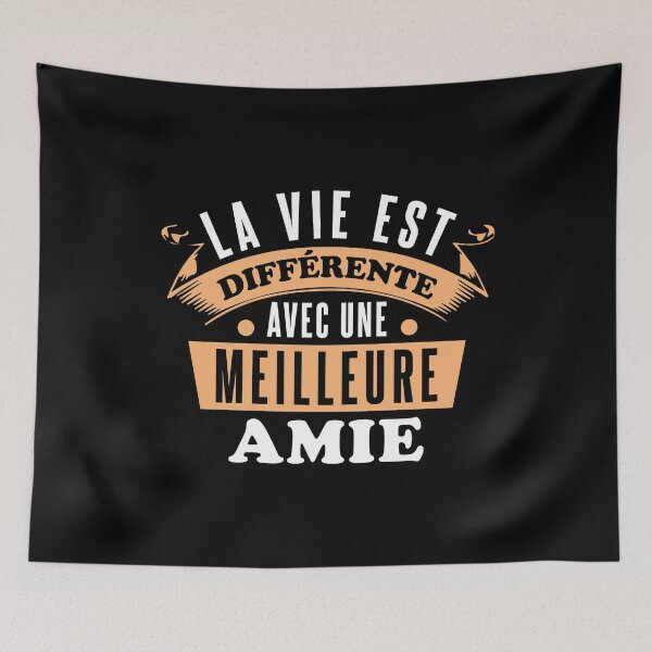 Aperçu de l'œuvre T-shirt meilleure amie - la vie est différente avec une meilleure amie - cadeau - anniversaire créée et vendue par ali998.