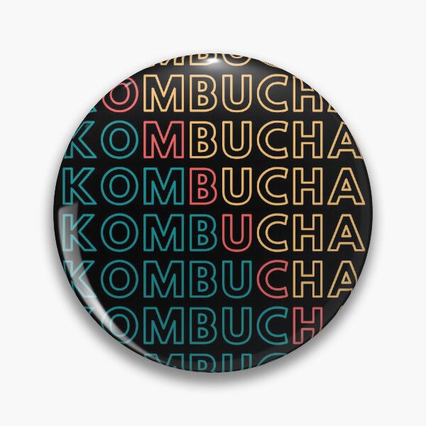 Item preview, KOMBUCHA Booch Texto retro Vegano Vegetariano designed and sold by a-little-ink.