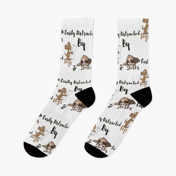 Item preview, Easily Distracted By Dogs and Sloths designed and sold by IZ-STAR.