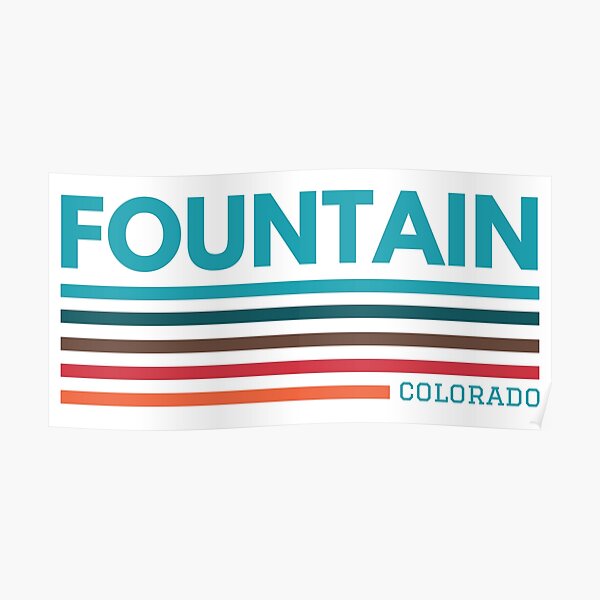 "Fountain Colorado" Poster by Taumaturgo Redbubble