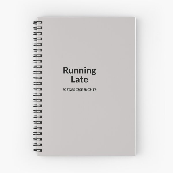 Item preview, Running Late Is Exercise Right? designed and sold by Imaginative Expressions⭐️ ⭐️ ⭐️ ⭐️ ⭐️.