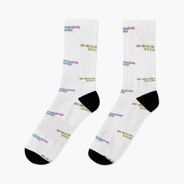 Item preview, You are all the colours in one, at full brightness quote rainbow blur background designed and sold by StilinskiHeda.