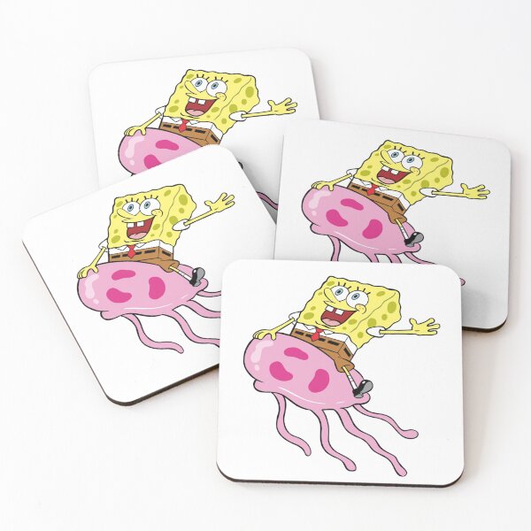 Item preview, SpongeBob riding a Jellyfish  designed and sold by Mrpig12.