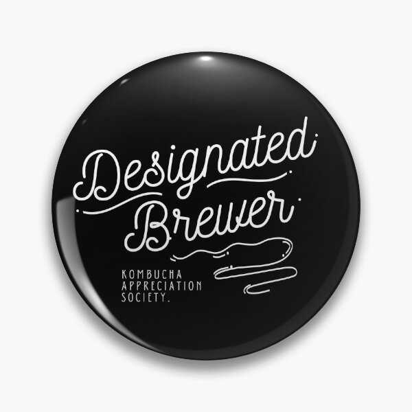 Item preview, DESIGNATED BREWER KOMBUCHA APPRECIATION SOCIETY Retro Text Vegan Vegetarian designed and sold by a-little-ink.