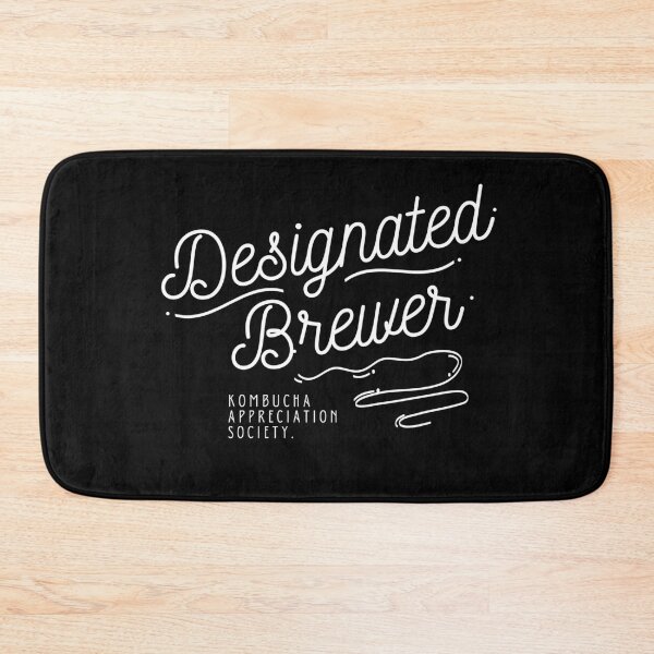 Item preview, DESIGNATED BREWER KOMBUCHA APPRECIATION SOCIETY Retro Text Vegan Vegetarian designed and sold by a-little-ink.