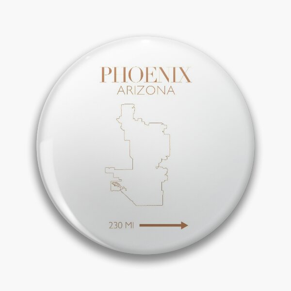 Artikelvorschau, Umriss der Karte von Phoenix entworfen und verkauft von Emmbrawl.