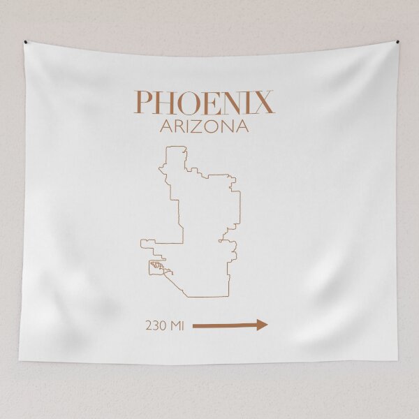 Artikelvorschau, Umriss der Karte von Phoenix entworfen und verkauft von Emmbrawl.
