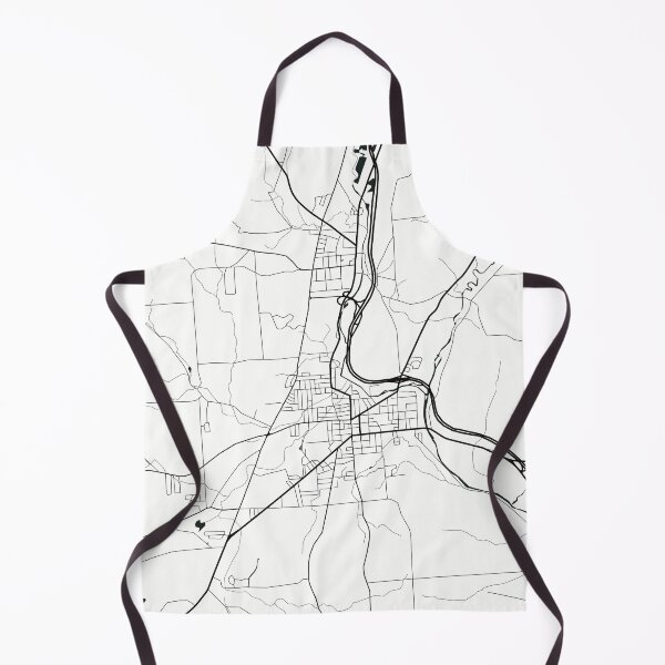 Item preview, Cortland New York Map Line Art - White designed and sold by Rachel McNeil.