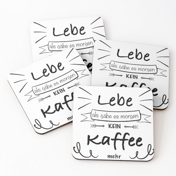 Item preview, Live like there's no more coffee designed and sold by -Holy-Chicken-.