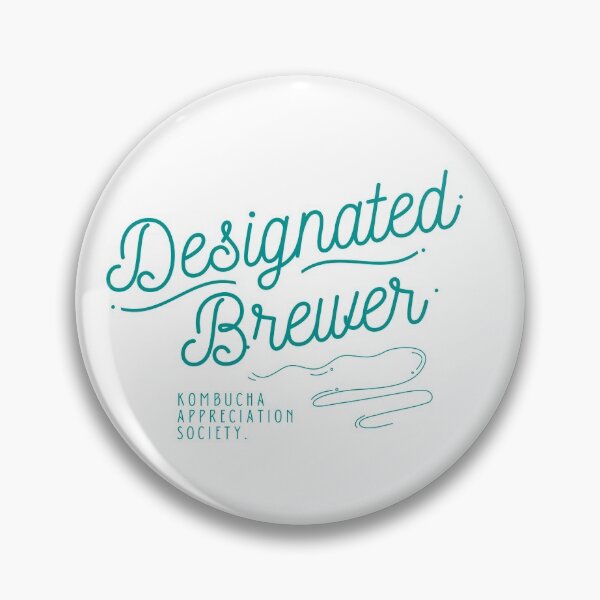 Item preview, DESIGNATED BREWER KOMBUCHA APPRECIATION SOCIETY Retro Text Vegan Vegetarian designed and sold by a-little-ink.