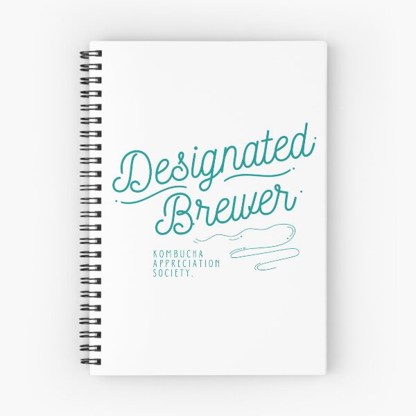 Item preview, DESIGNATED BREWER KOMBUCHA APPRECIATION SOCIETY Retro Text Vegan Vegetarian designed and sold by a-little-ink.
