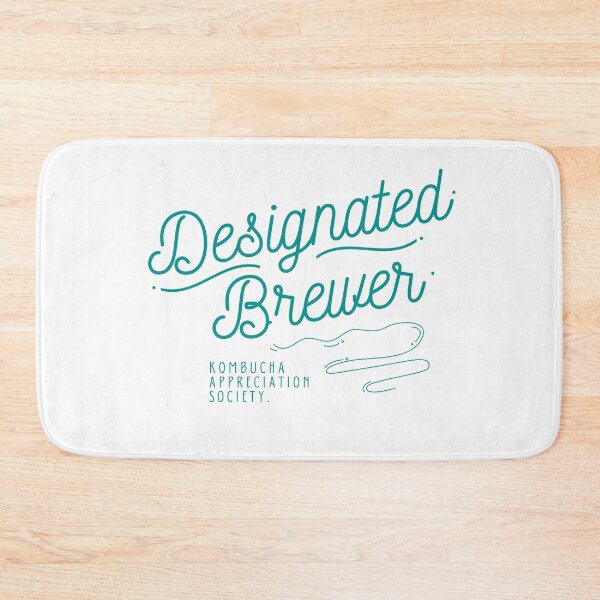 Item preview, DESIGNATED BREWER KOMBUCHA APPRECIATION SOCIETY Retro Text Vegan Vegetarian designed and sold by a-little-ink.