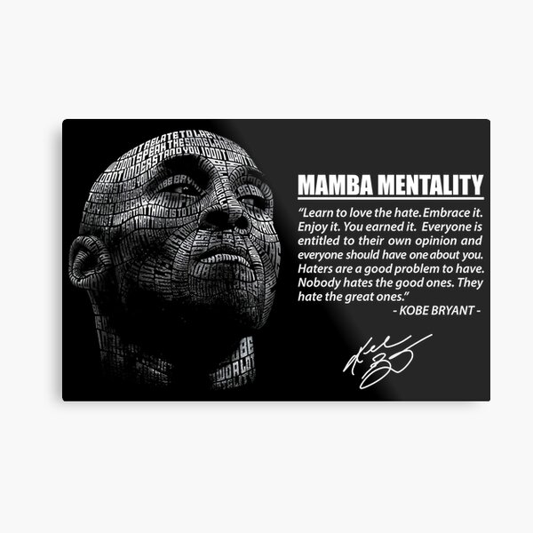BW Mambas Mentality - Apprenez à aimer la haine Impression métallique