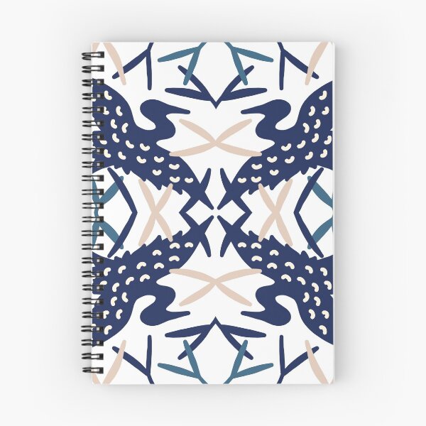 Item preview, Japanese indigo blue traditional heron pattern designed and sold by PG Illustration.