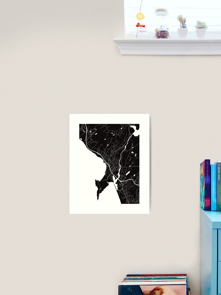 Thumbnail 2 of 3, Art Print, Croton-On-Hudson New York Map Line Art designed and sold by bird767.