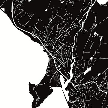 Artwork thumbnail, Croton-On-Hudson New York Map Line Art by Rachel McNeil