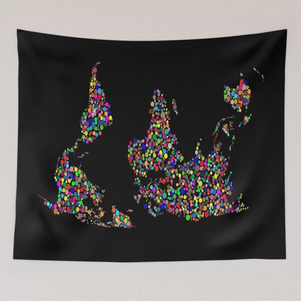 Item preview, Upside Down Map designed and sold by dreamofdenim.