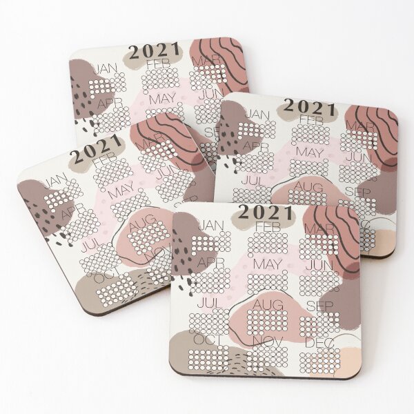 Item preview, 2021 Pink Abstract Calendar designed and sold by AtlasPrints.