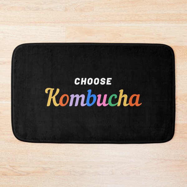 Item preview, CHOOSE KOMBUCHA Cute Retro Rainbow Text Vegan Vegetarian designed and sold by a-little-ink.