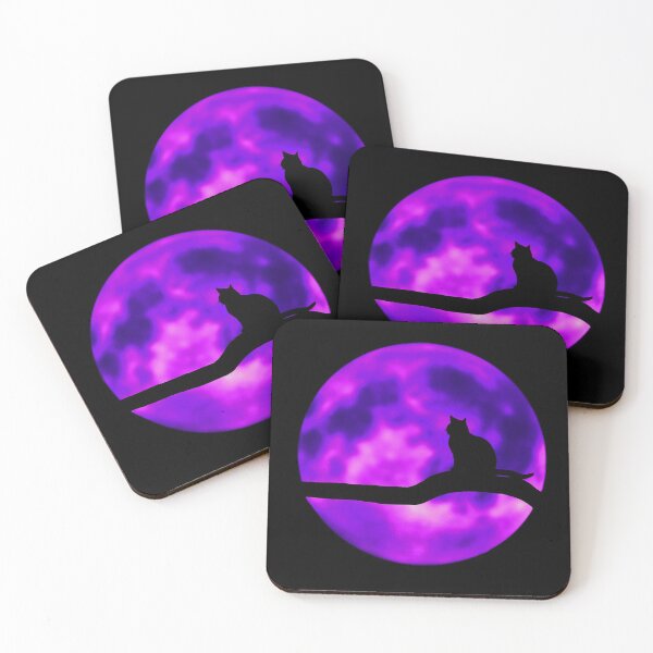 Item preview, Black Cat And Purple Moon designed and sold by Cyrensea.