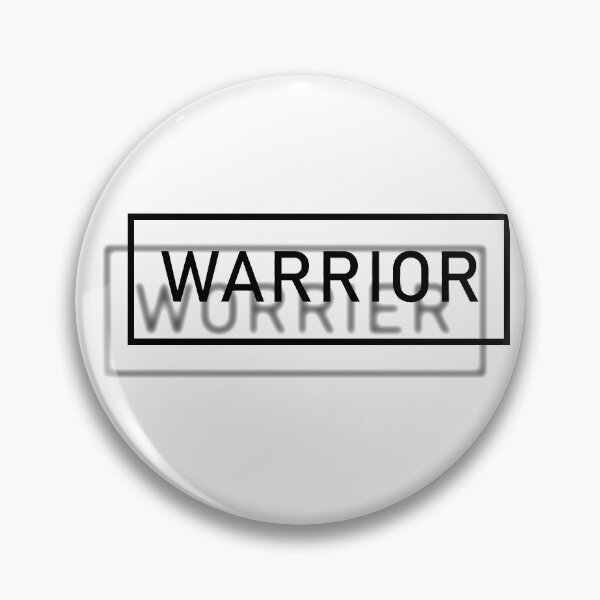 Item preview, Warrior-Worrier shadow-Be a warrior not a worrier quote designed and sold by InkLove.