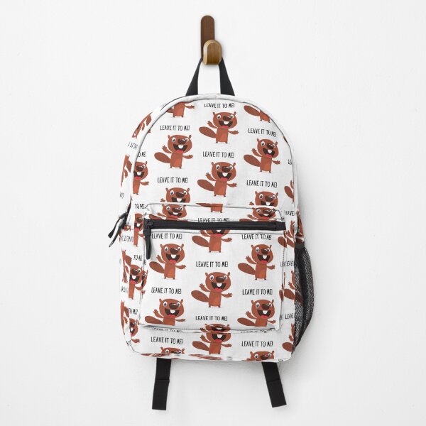 Item preview, Leave it to me! Cute beaver illustration and text. designed and sold by JellyBeenzz.