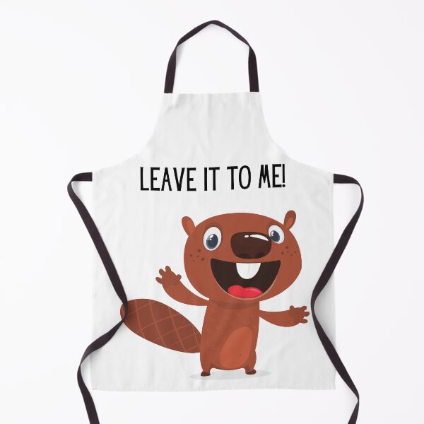 Item preview, Leave it to me! Cute beaver illustration and text. designed and sold by JellyBeenzz.