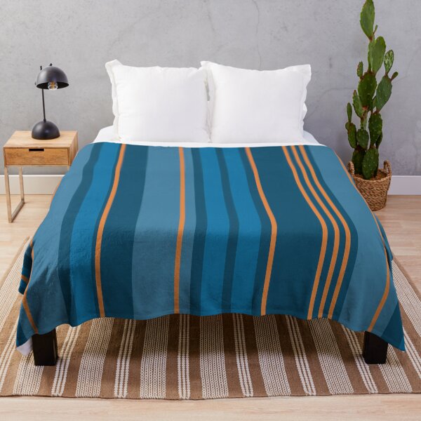 Item preview, Blue & Orange Stripes, Vibrant Color Blocking Pattern by Courtney Hatcher designed and sold by cghatcherart.
