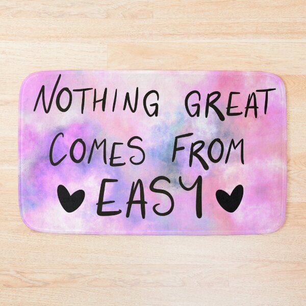 Item preview, Nothing great comes from easy designed and sold by PascalsArtBox.