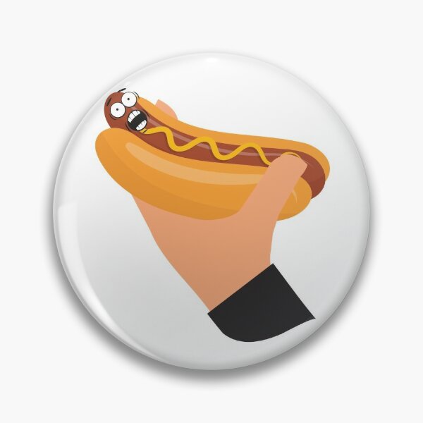 pins pin badge pin's metal avec pince papillon hot dog hotdog 