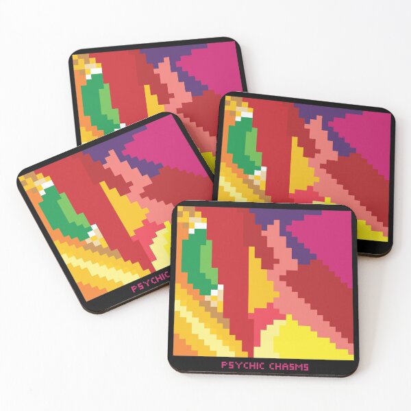 Item preview, Pixelated psychic chasms album cover (with text) designed and sold by Freaking-alyson.