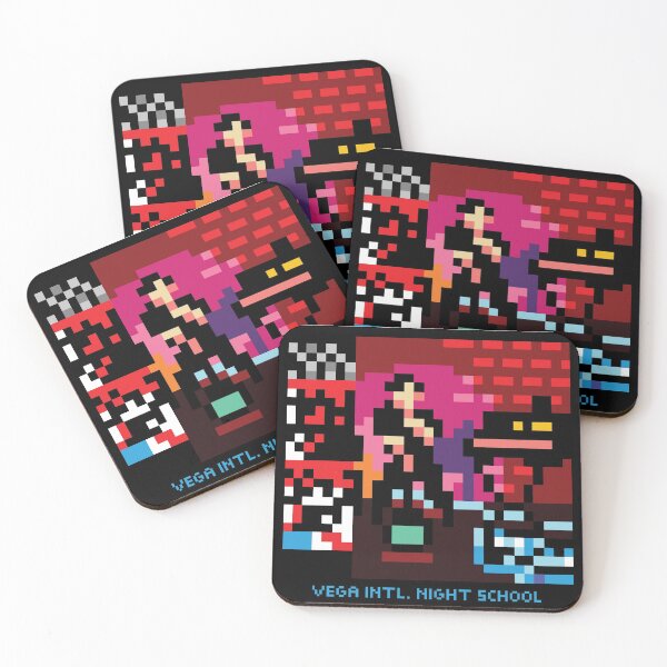 Item preview, Pixelated vega intl night school album cover (with text) designed and sold by Freaking-alyson.
