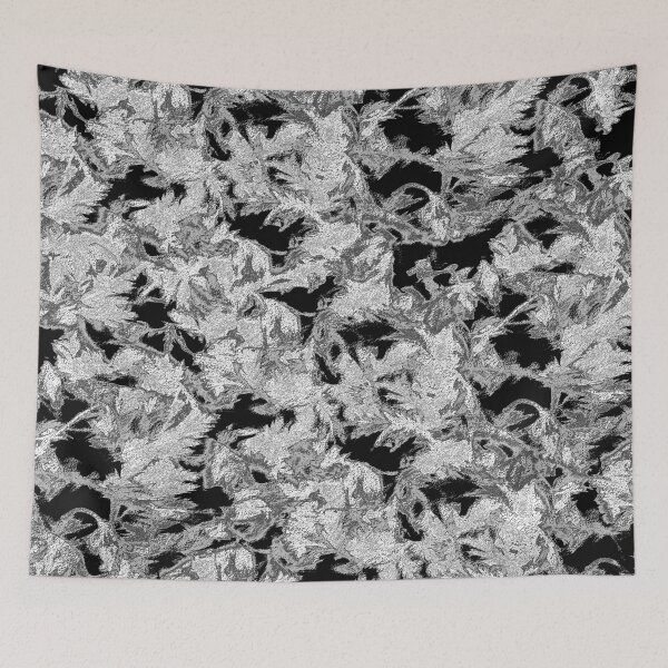 Item preview, Elegant abstract silver shapes designed and sold by SulkaCreative.