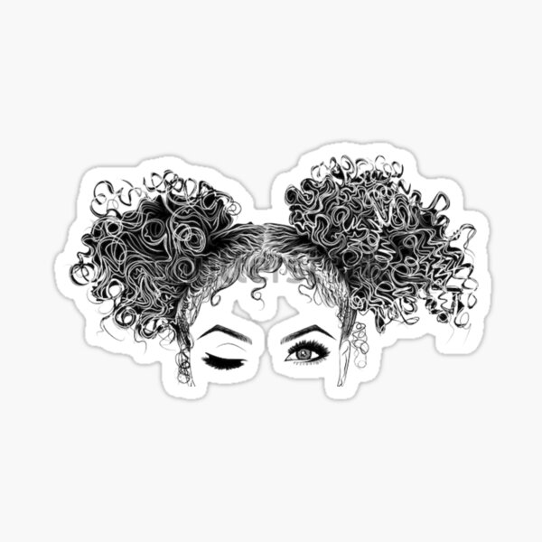 Item preview,  Wild Like My Curls Winking designed and sold by SacredsDesigns.