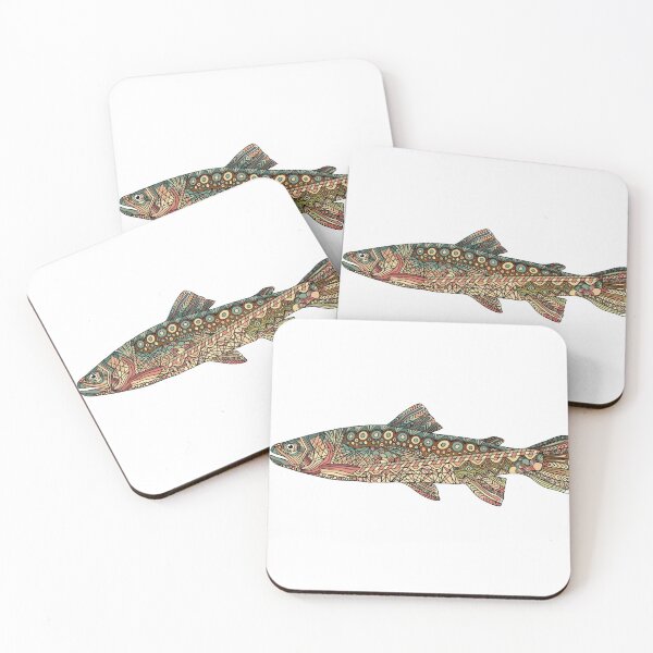 Item preview, Colorful trout fish designed and sold by allaiire.