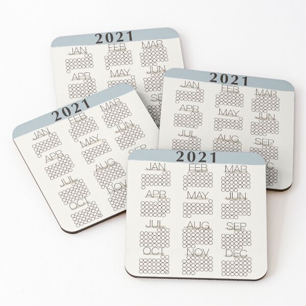 Item preview, 2021 Simple Blue Calendar designed and sold by AtlasPrints.