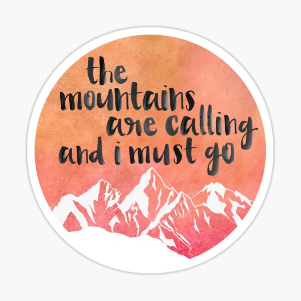 mountains Sticker