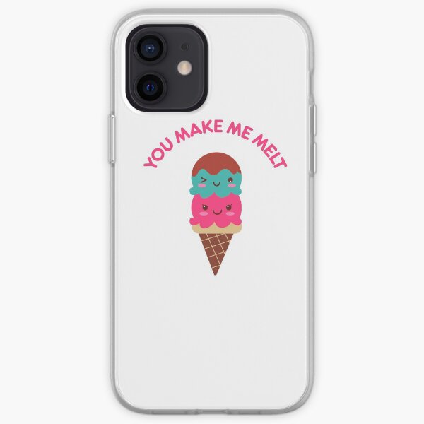 You Make Me Melt Valentine's Day Couple Ice Cream Love Kawaii Anniversary Wedding Sweet Romance iPhone Soft Case